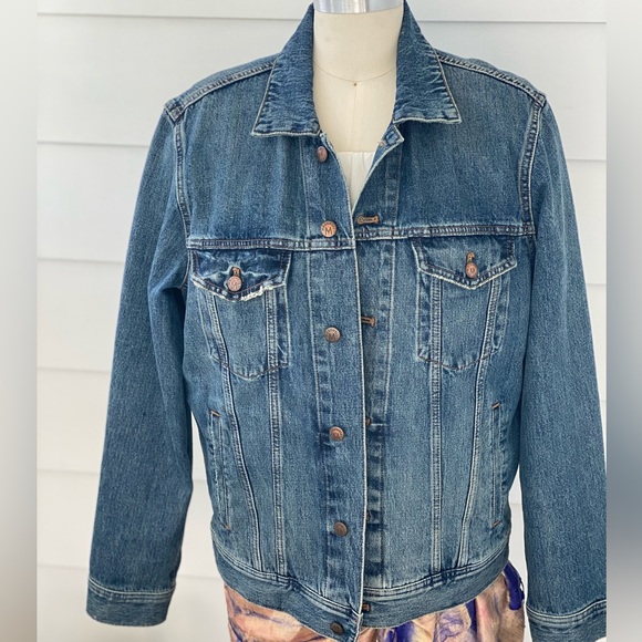 Classic American Style Denim Jean Chore Jacket Unisex - Picture 3 of 8